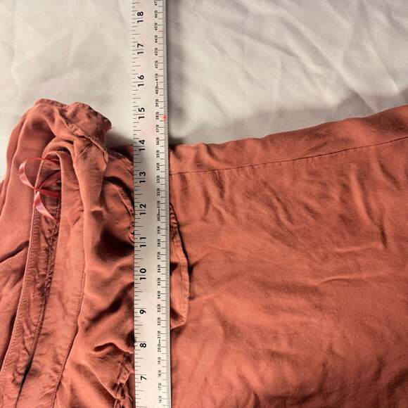 Gianni Bini Ruffled One-Shoulder High-Low Dress in Terracotta - Picture 5 of 9